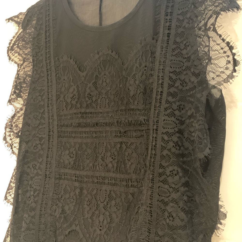 Zara fancy lace top